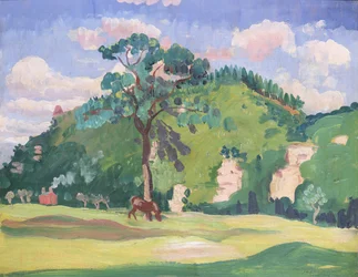 Landscape with a Grazing Horse, 1912-13